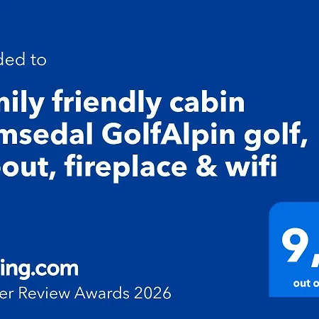 Family Friendly Golfalpin Golf, Ski-out, Fireplace & Wifi Hemsedal